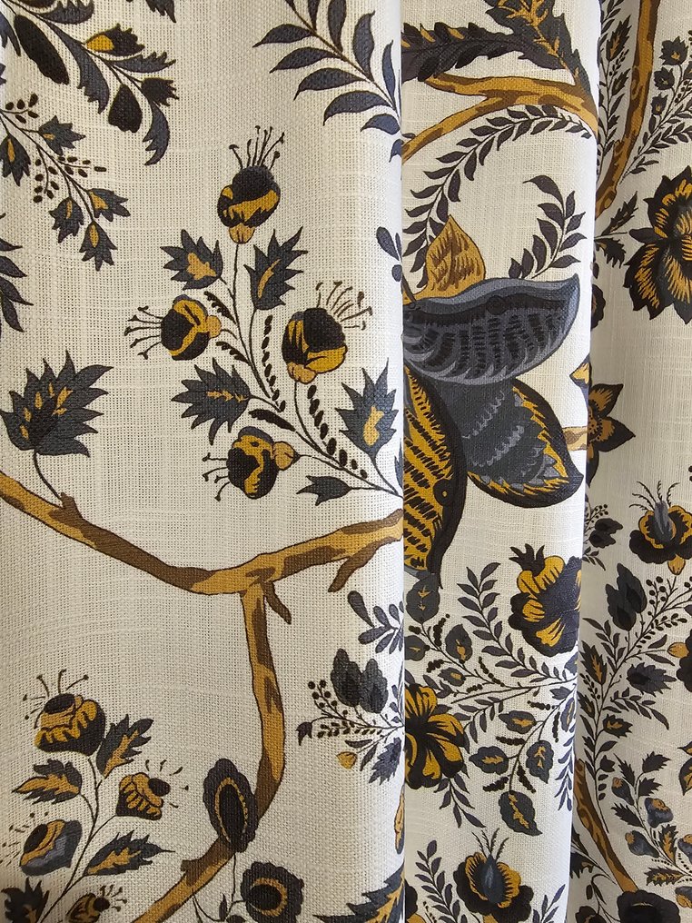 花卉图案“波希米亚天堂”中世纪风格的独家设计-300x280厘米-花卉艺术品 - 紡織品 - 300 cm - 280 cm #4.3