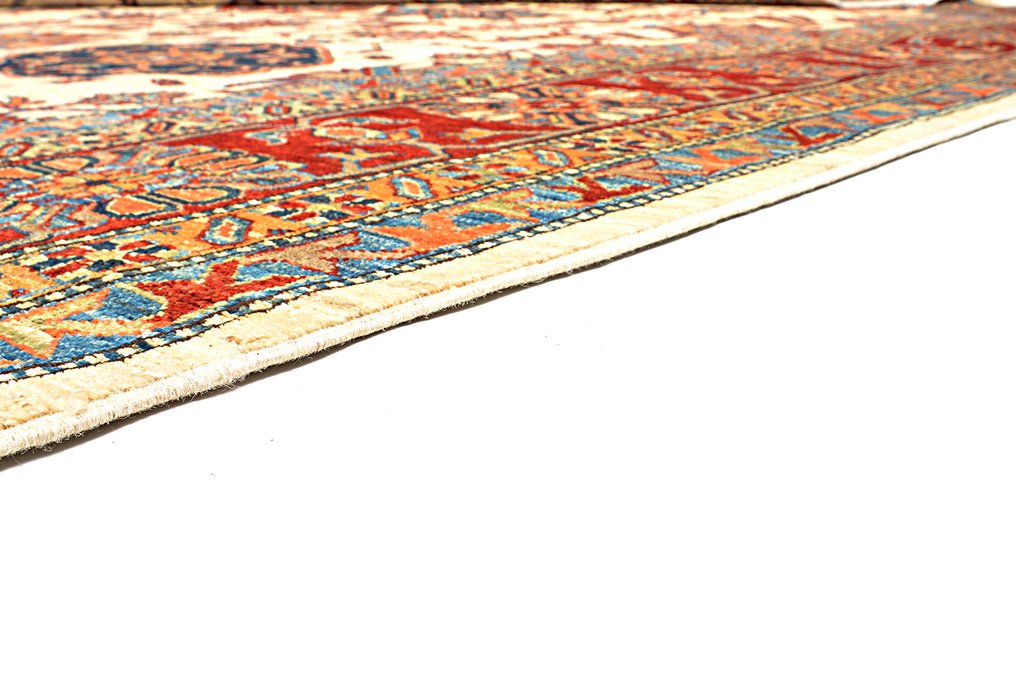 Afghan, Kazak, Håndknyttet super kazak tæppe i premium uld. - Tæppe - 400 cm - 300 cm - Fine kvalitet håndlavet tæppe #4.3