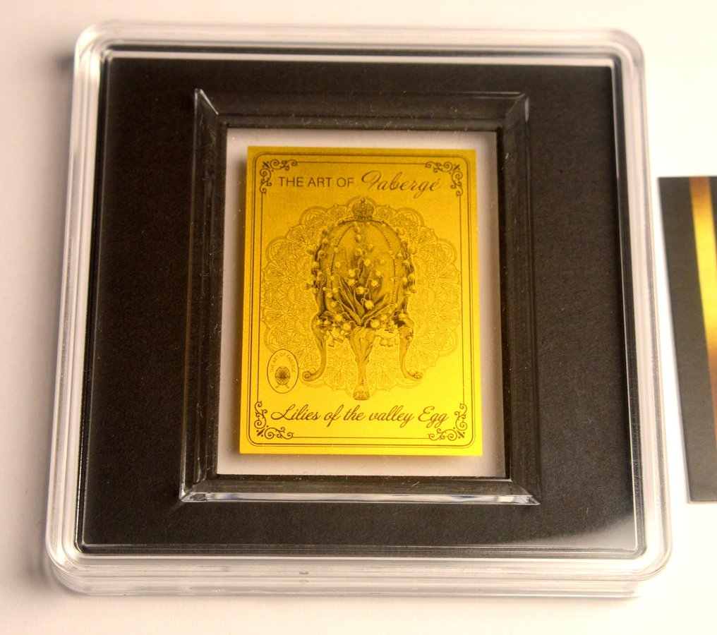 Tschad. 5000 Francs 2022 The Art of Faberge - Lilly of the Valley Egg - 1/200oz (.999) (Ohne mindestpreis) #1.0
