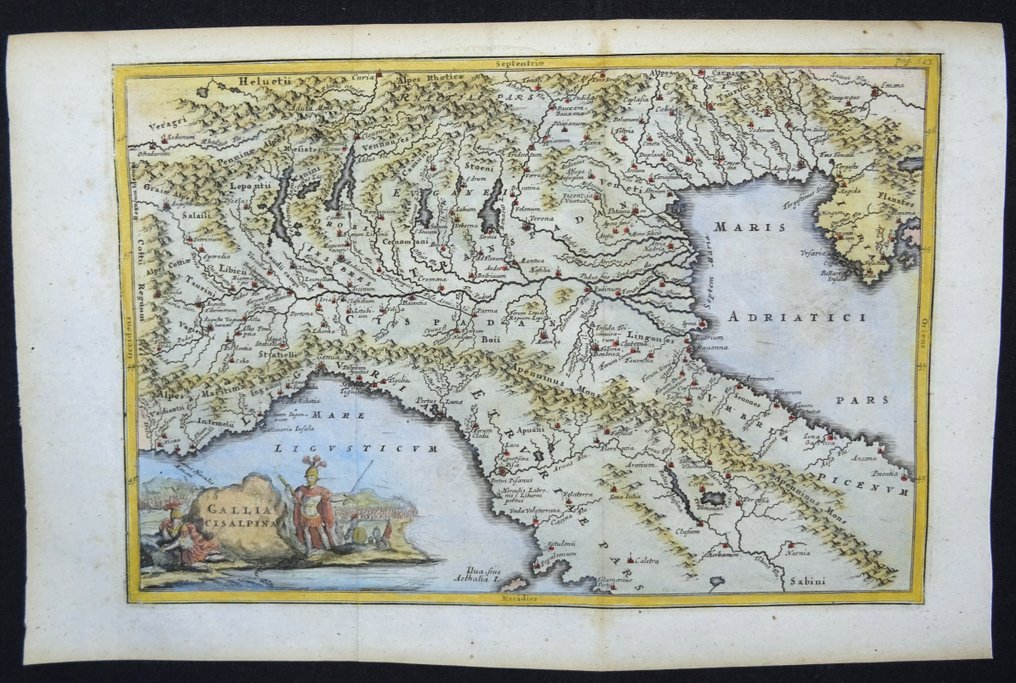 Italy - Alps, Milan, Venice, Torino, Genua, Florence….; Chr. Cellarius - Gallia Cisalpina - 1701-1720 #1.0