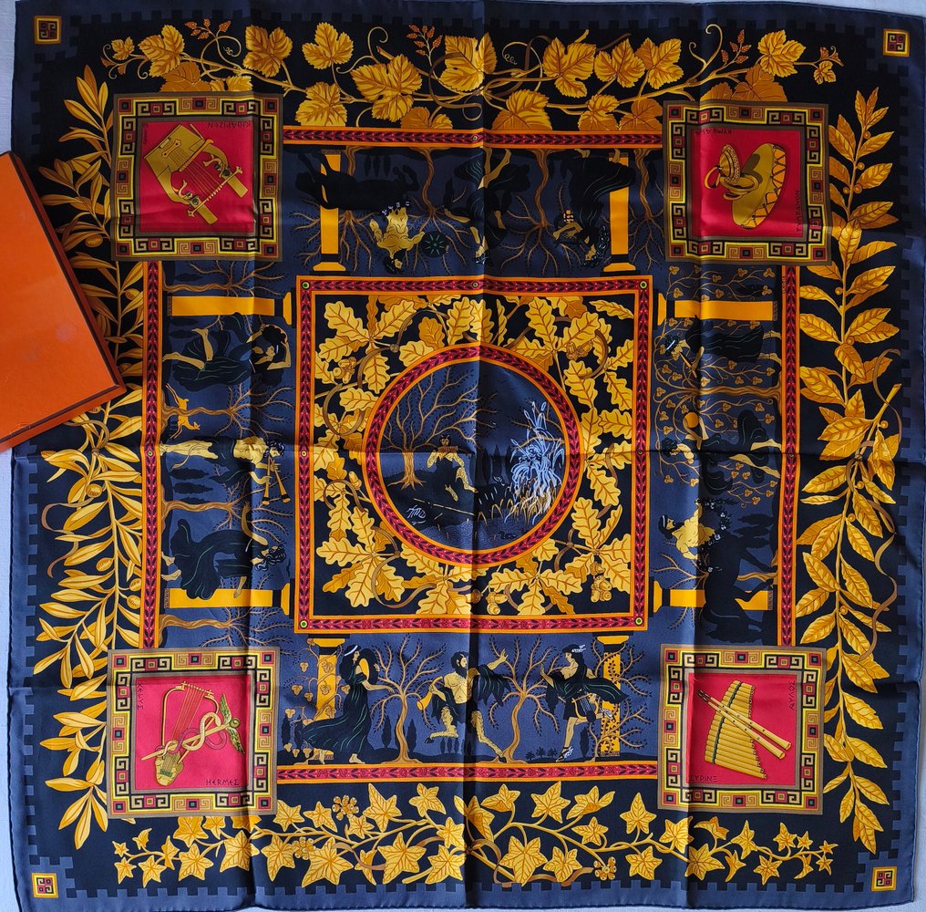 Hermès - MUSIQUE DES DIEUX by Claudia Stuhlhofer-Mayr. Neuf - Könnyű selyem #1.0