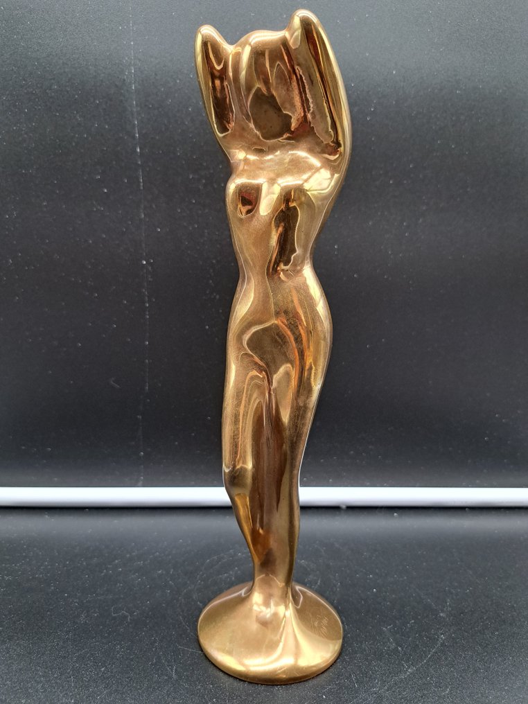 Tanari Louis (1940) - 雕塑, Venus - 26 cm - 镀金青铜 #1.0