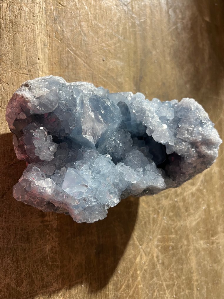 Celestine Crystal cluster - Height: 18 cm - Width: 11 cm- 2.7 kg - (1) #1.0
