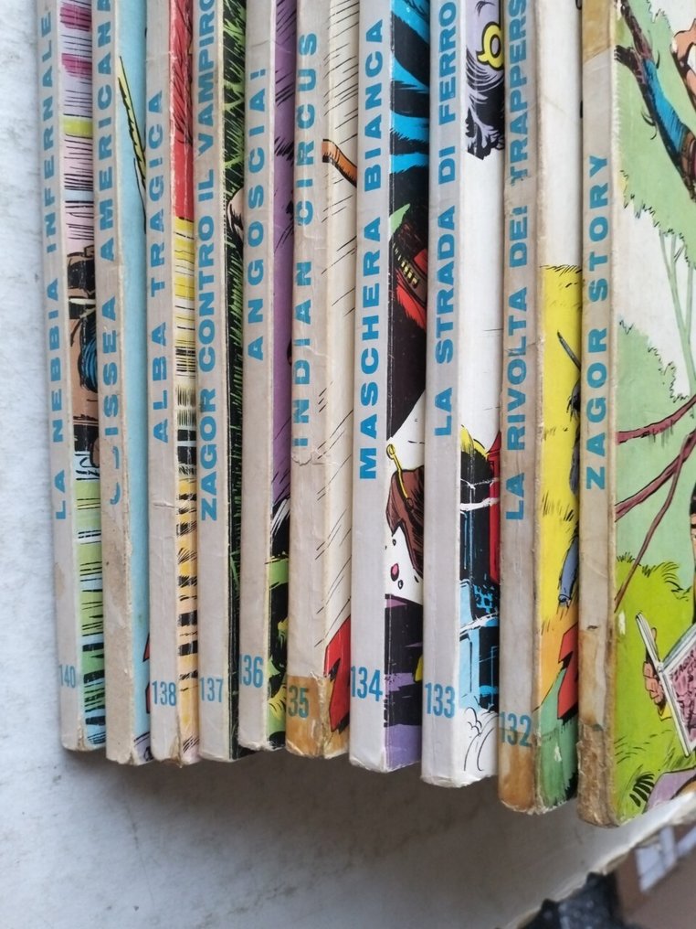 Zagor Zenith nn. 131/140 - sequenza completa - 10 Comic - EO - 1972/1972 #2.1