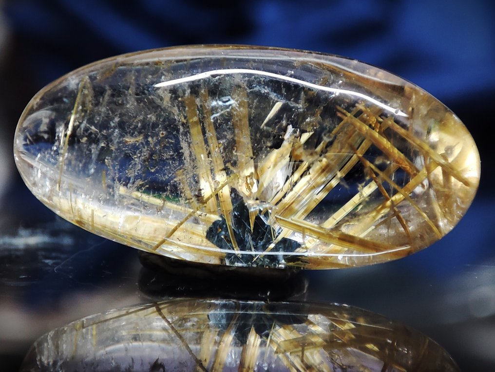 美丽稀有的天然金色针状石英水晶 Specimen - 免运费- 2.76 g #2.1