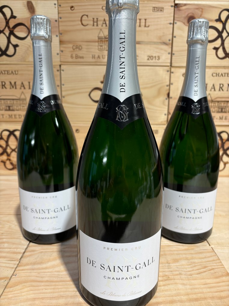 De Saint-Gall, Blanc de blanc 1er Cru - Champagne Blanc de Blancs - 3 Magnum (1,5 L) #3.2