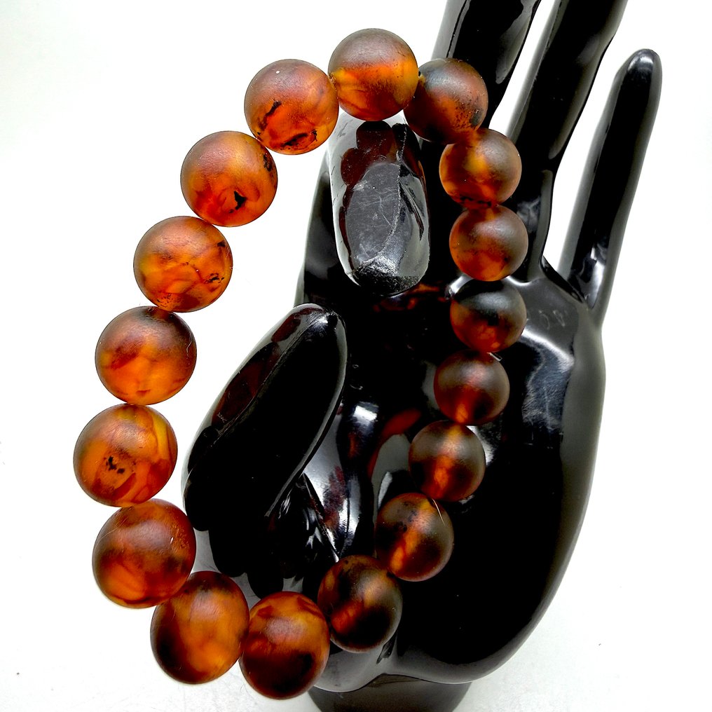 Pulseira com contas de âmbar báltico - Âmbar - Baltic amber - succinite #3.2