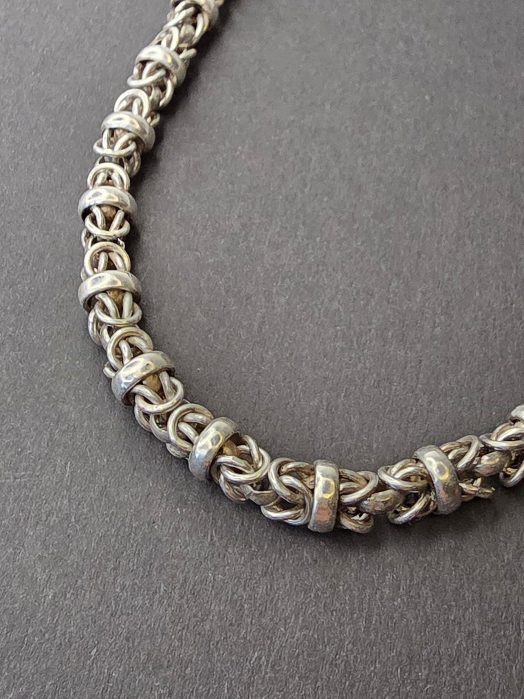 No reserve price - Necklace Silver - Byzantine chain #1.0