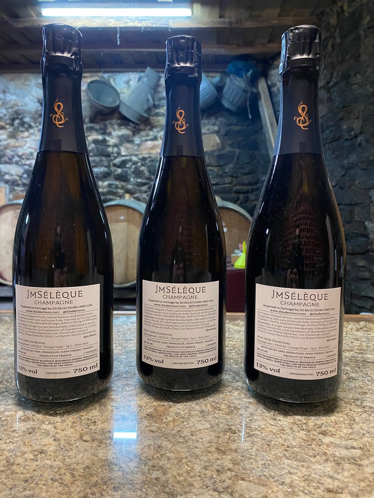 3 Bottles – Jean-Marc Sélèque “Quintette” Chardonnay Extra Brut NV (Champagne, France) - Șampanie Extra Brut, Blanc de Blancs - 3 Sticlă (0.75L) #2.1