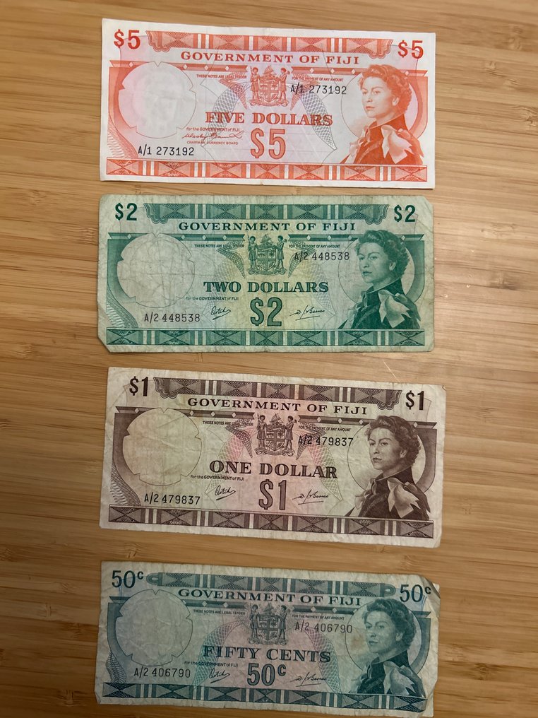 Fiji. - 4 banknotes - various dates  (No Reserve Price) #1.0