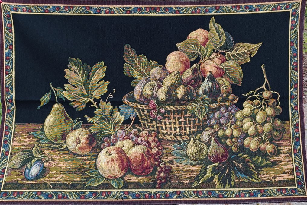 Natura morta, gobelin - Tapestry - 110 cm - 70 cm - Flemish style #1.0