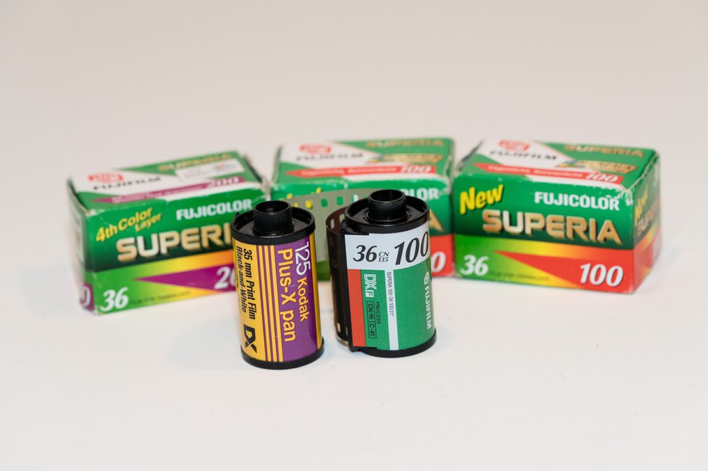 Fuji, Kodak 16 Filme: Fujicolor Press 800 und Superior 100 and 200 / 125 Plus X Pan | Pellicola inutilizzata #4.3