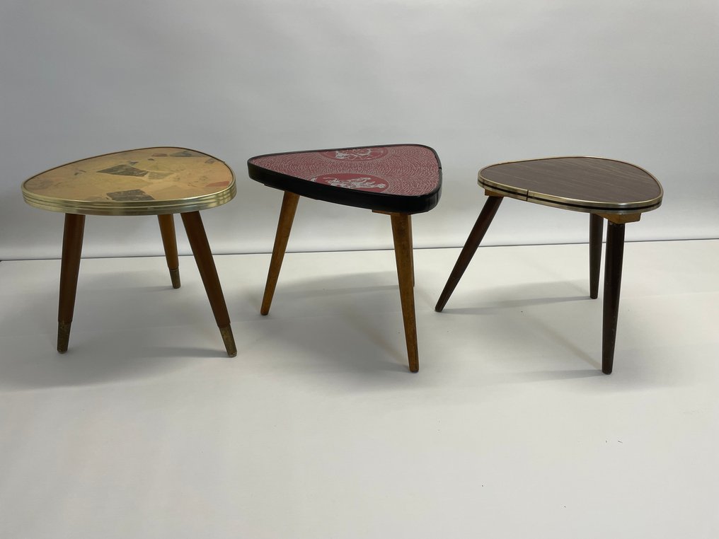 边桌 - 木材 金属 - 三张边桌 - 花卉架 - 花卉凳 #3.2