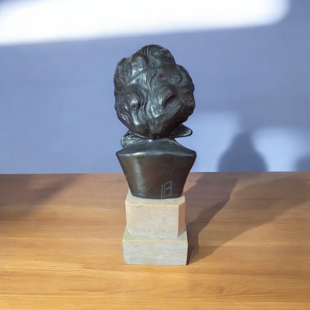 Buste, Dea Bendata - 2 kg - 23 cm - Bronze, Marmor #2.1