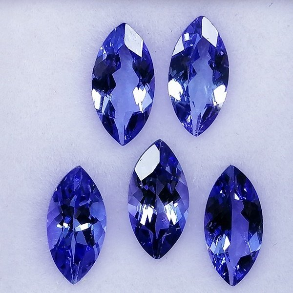 5 pcs 蓝色 坦桑石 - 3.16 ct - 西班牙宝石学院(IGE) #1.0