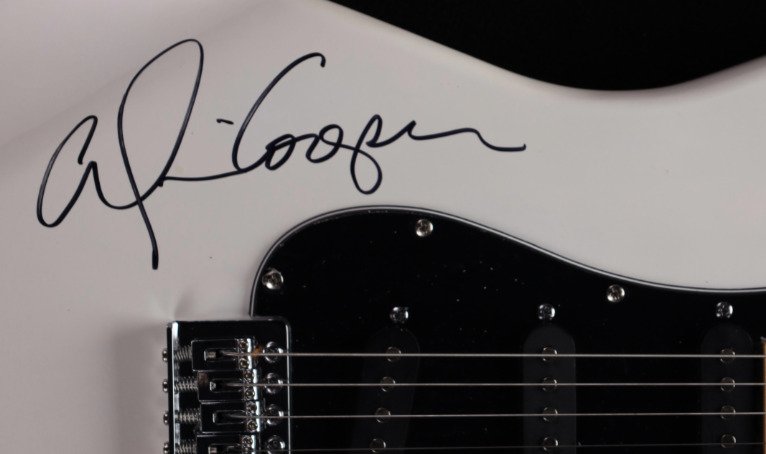 Alice Cooper - Autograph Electric Guitar - With JSA Certificate - Gitara #2.1