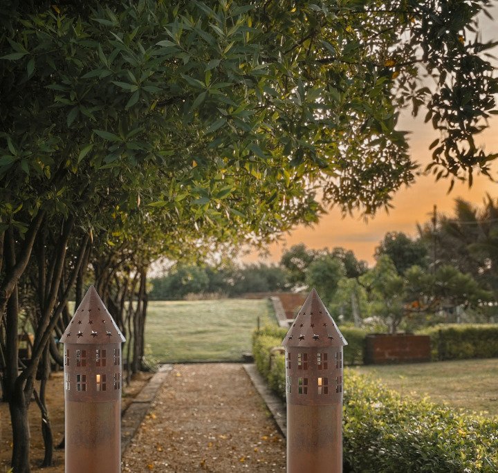 Lámpás (2) - cortensteel - XL 100cm kastélytornyok #1.0