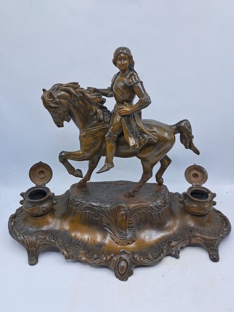 A.Bossu Beeld - Calamaio - Jeanne D"Arc - Spelter #1.0