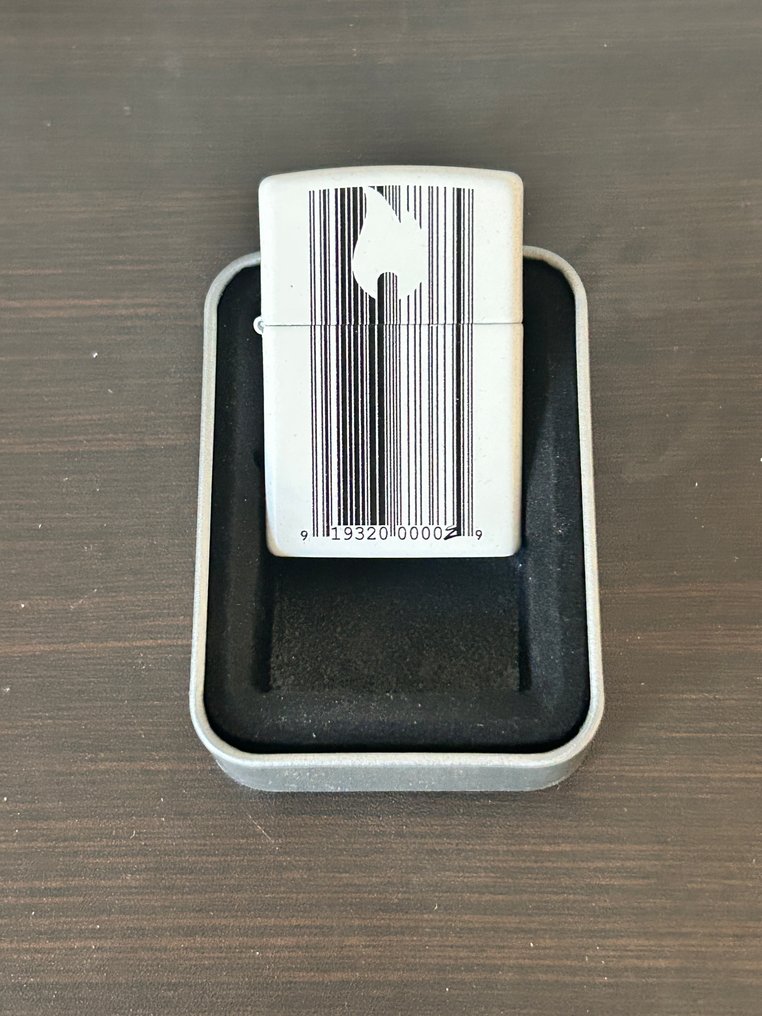Zippo - I18-Barcode white Zippo - Sem preço de reserva - Isqueiro - Aço #2.1