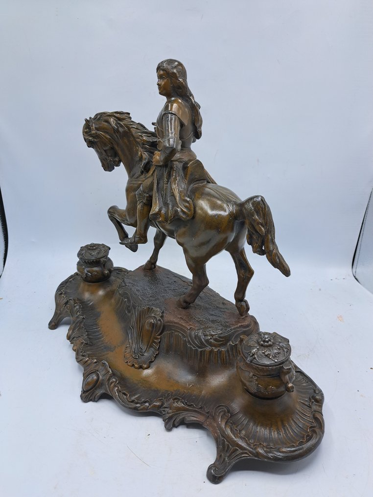 A.Bossu Beeld - Calamaio - Jeanne D"Arc - Spelter #3.2