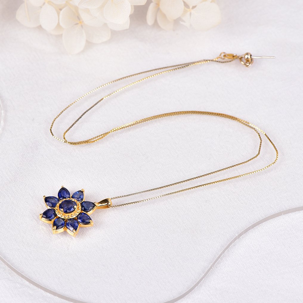 Nincs minimálár - Függő Ezüst - Sapphire - Tanúsított #3.2