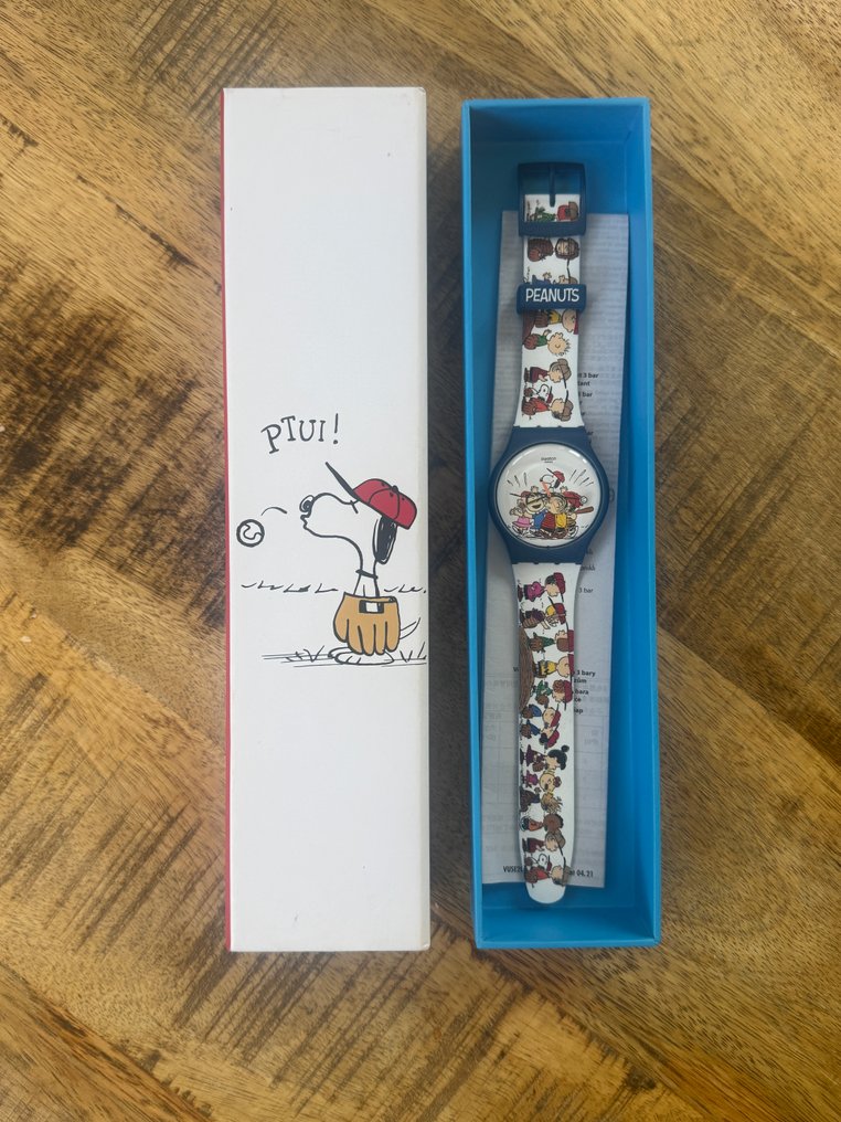 Peanuts / Snoopy, Swatch - "FIRST BASE" - SO29Z107 - 1 Watch - 2021 #1.0