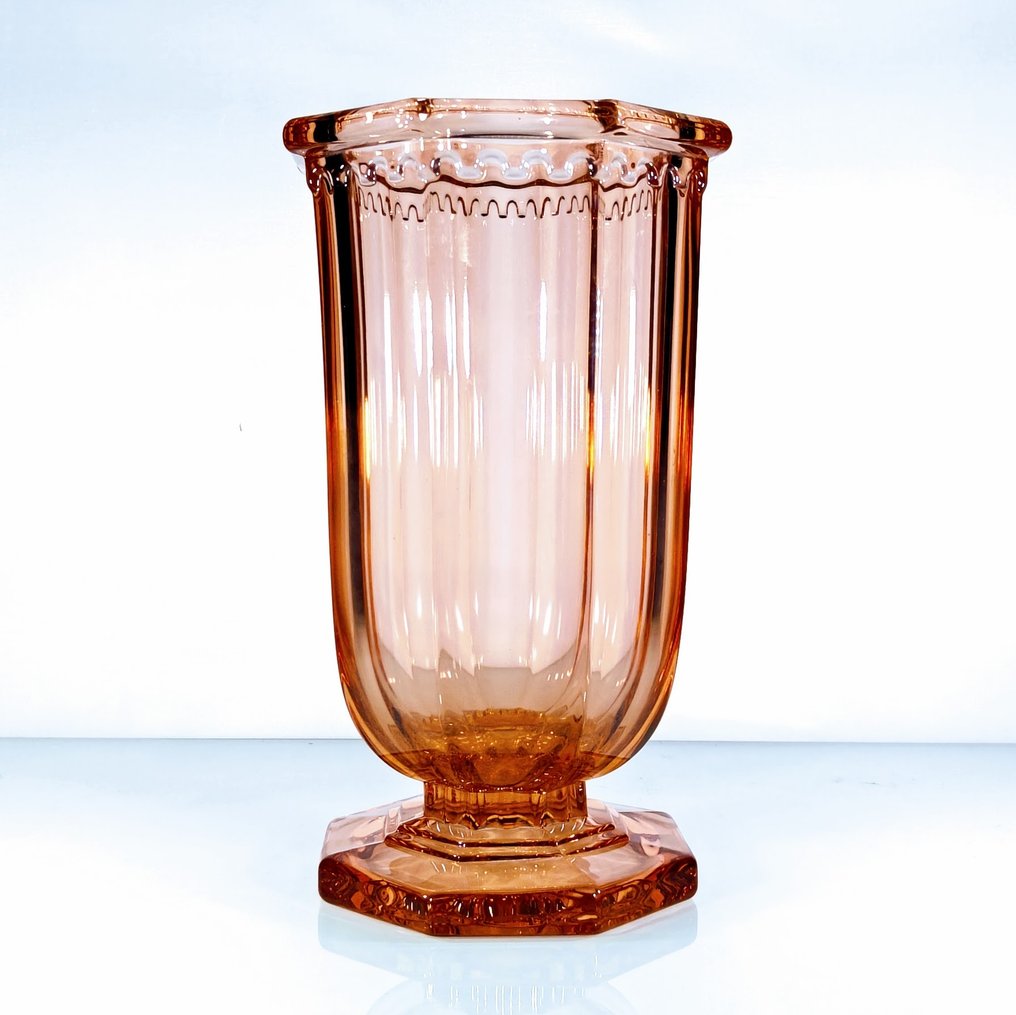 Val Saint Lambert - Charles Graffart & René Delvenne - 花瓶 -  Luxval 1935 - “迪克”  - 玻璃 #1.0