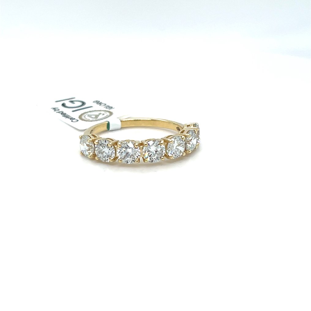 No Reserve Price - Ring - 14 kt. Yellow gold - 2.02ct. tw. Diamond (Lab-grown) #2.1