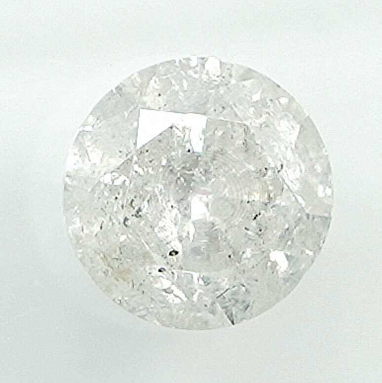 没有保留价 - 1 pcs 钻石 (天然) - 0.52 ct - 圆形 - G - I3 - 安特卫普宝石报告(GRA) #2.1