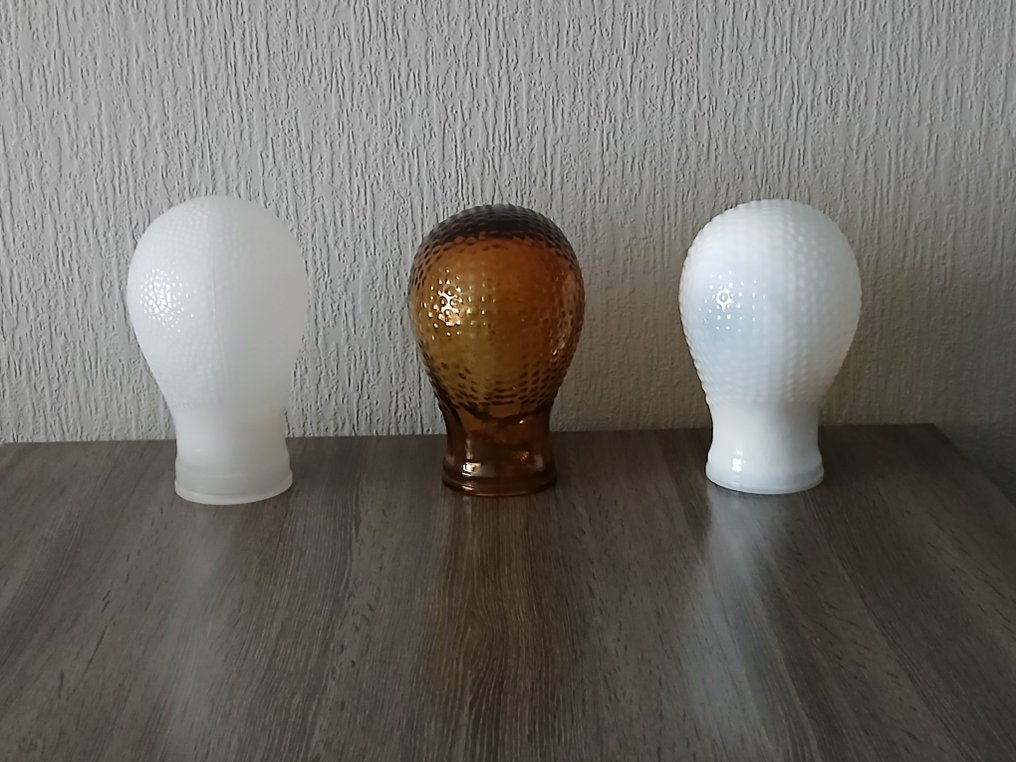 Mannequin - Vintage glazen display hoofden – in de stijl van Piero Fornasetti (3) - Persglas #2.1