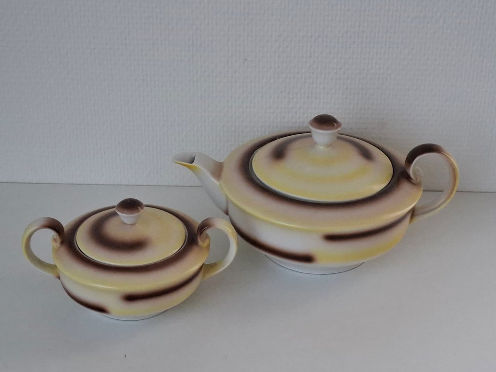 Zeh Scherzer - Bule (2) - Porcelana - Partes de serviço em estilo Art Deco. #1.0