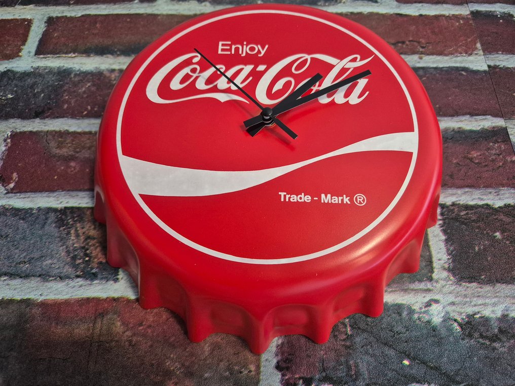ρολόι με μπαταρία - Coca-Cola - Μπάουχαους Πλαστικό - 1970-1980 - διαφημικό ρολόι #2.1
