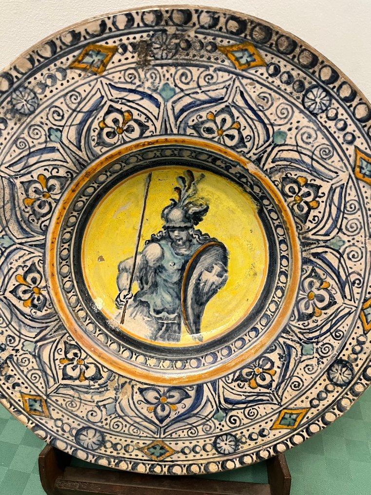 盘子 - 陶瓷 - 带有盾牌的战士 #1.0