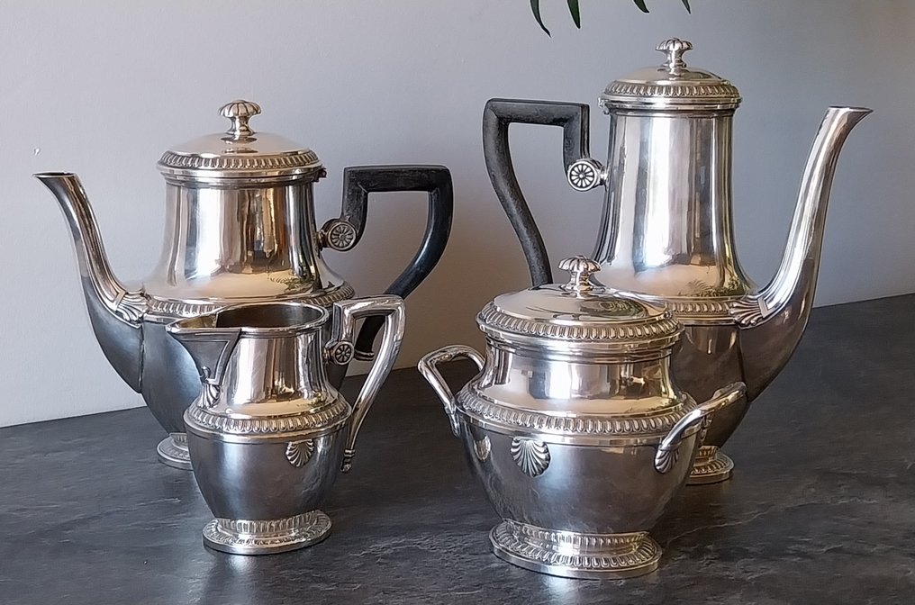 Christofle - Gallia - Coffee and tea service - Silverplated - Shell #2.1
