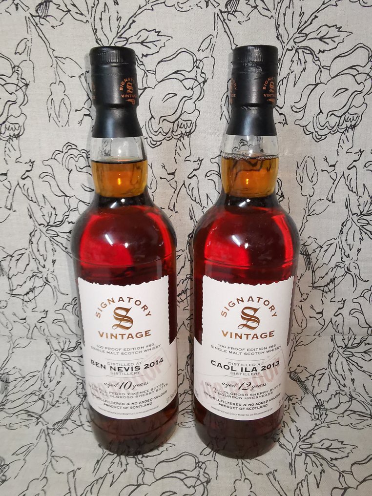 Ben Nevis 2014 10yo + Caol Ila 2013 12yo 100 Proof Edition #63 & #65 - Signatory Vintage - b. 2025 - 700ml - 2 bottles #1.0
