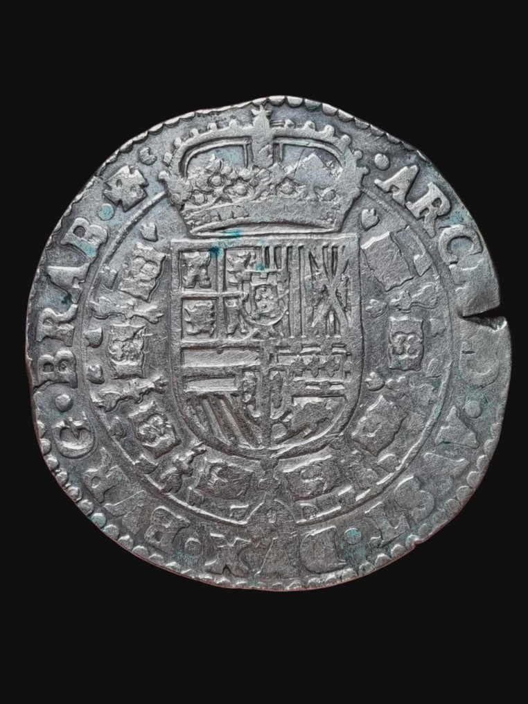 Spanish Netherlands. Philip IV. Patagon 1653 Antwerpen #1.0