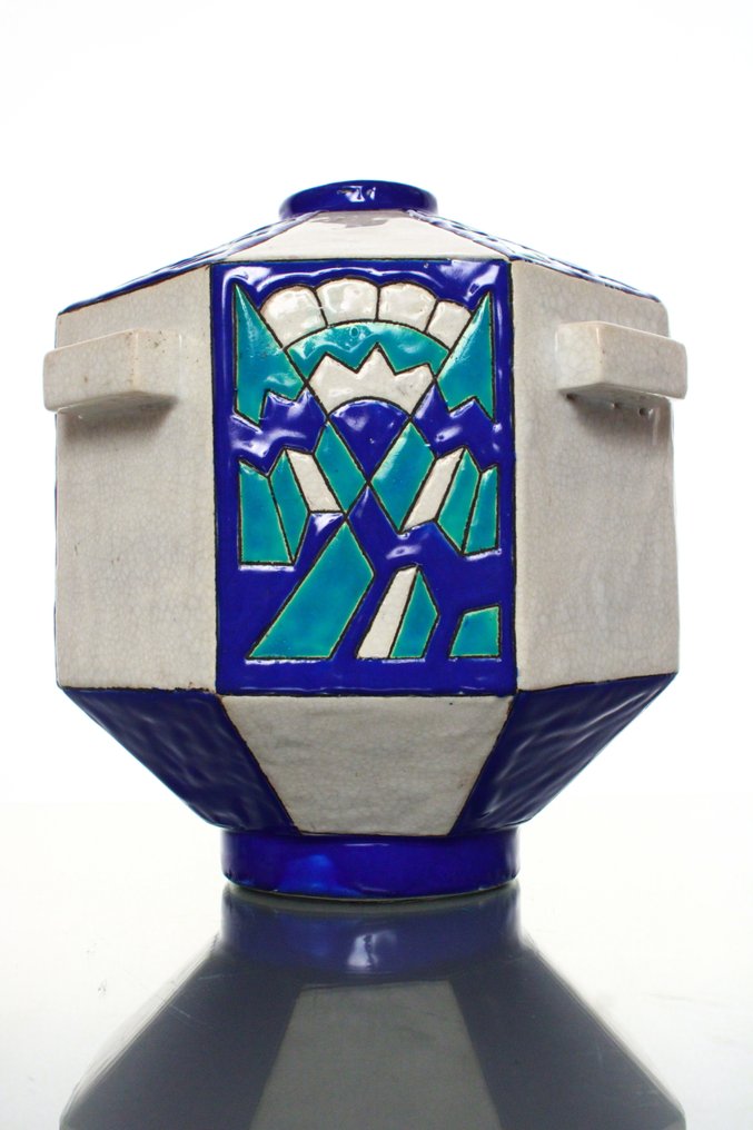 Keramis Boch - Charles Catteau - Vase - D.1195 - Fajance #1.0