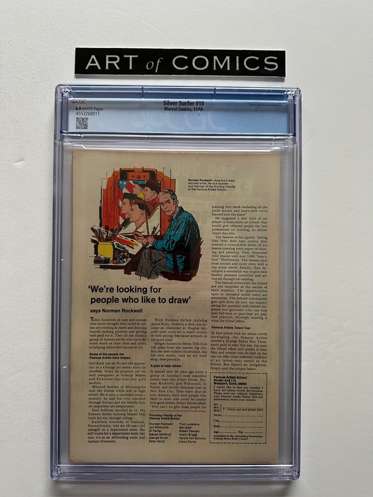 The Silver Surfer #10 - CGC 6.0 - 1 Graded comic - First edition - 1969 #1.0