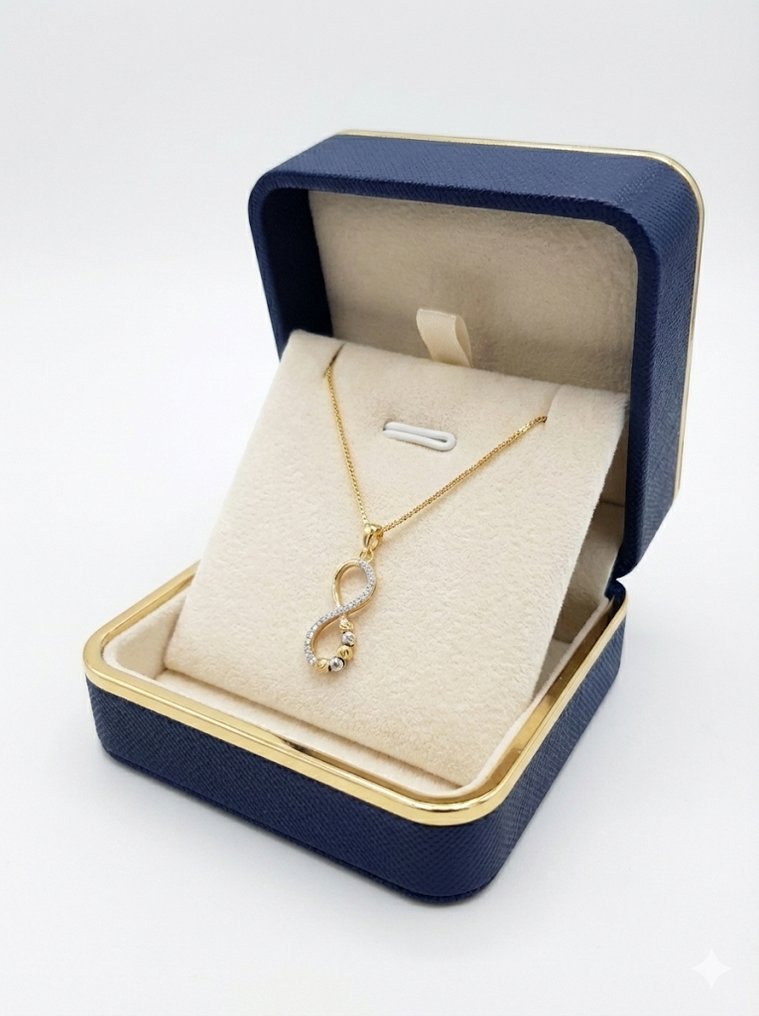 没有保留价 - 吊坠项链 - 14K包金 黄金 #1.0