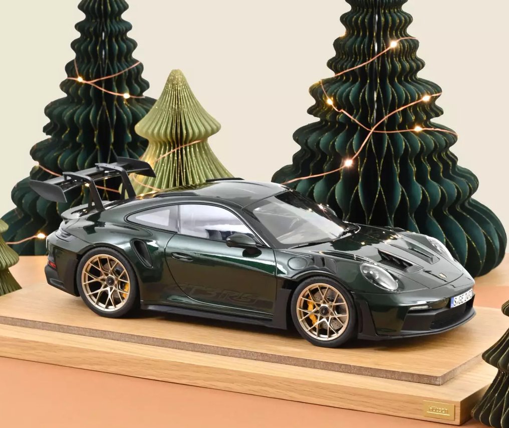 Norev 1:12 - Modellauto - Porsche 911 GT3 RS 2022 Vert Jet métallisé et Noir 1/12 - Limitierte Edition 1002 Stück #3.2