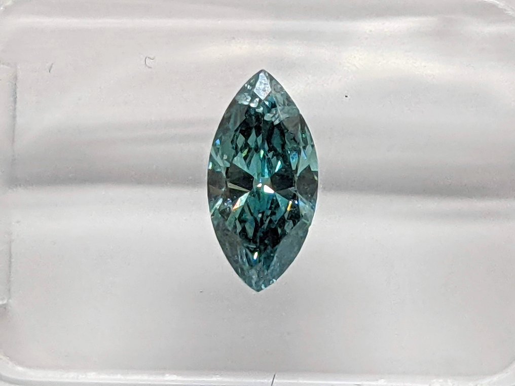 1 pcs Diamond (Natural coloured) - 0.62 ct - Marquise - I1 - Antwerp Laboratory for Gemstone Testing (ALGT) #1.0