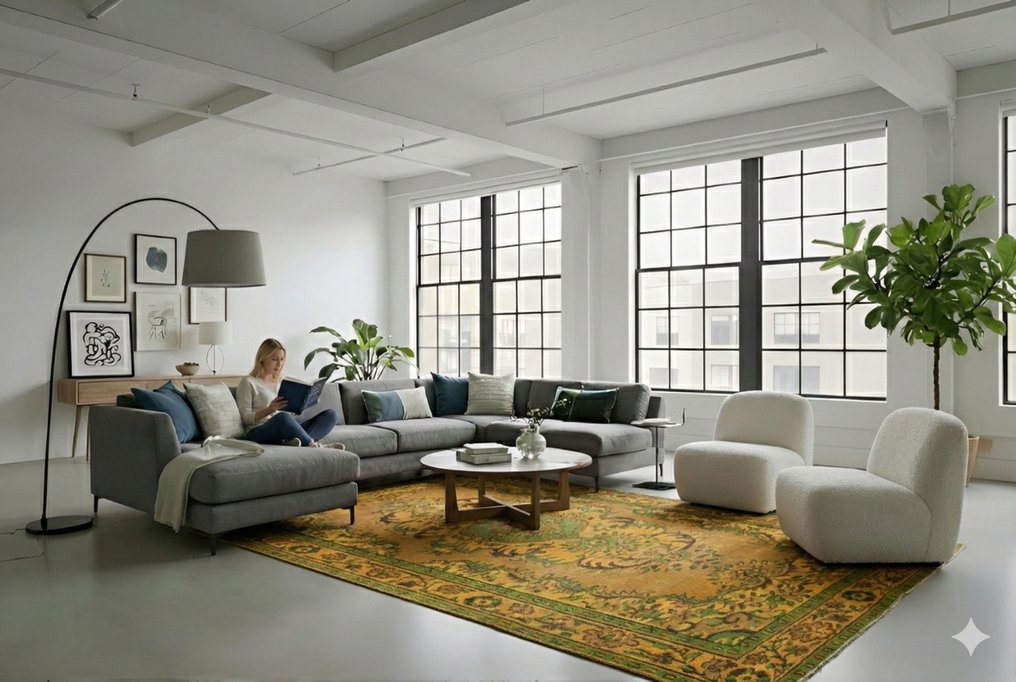 黄色复古 - 小地毯 - 260 cm - 170 cm - 有证书 #1.0