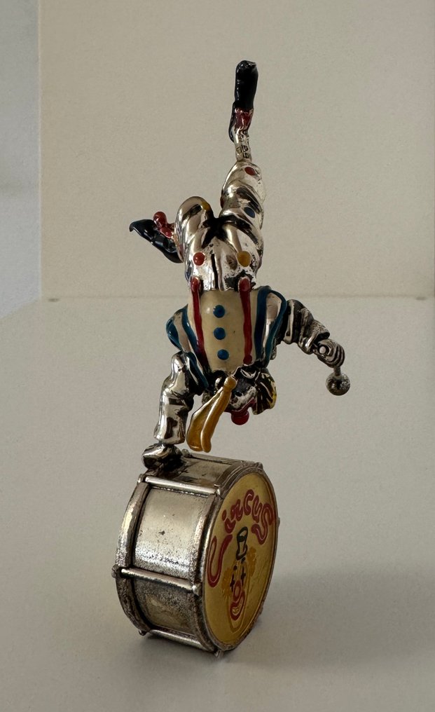 Sorini - 小塑像 - Handstand auf Trommel - 925纯银与珐琅 #1.0