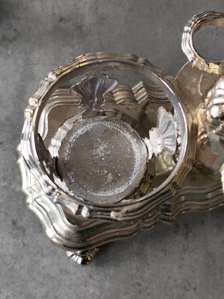 餐桌用具 - 镀银, 玻璃 - 大型酯化器 #4.3