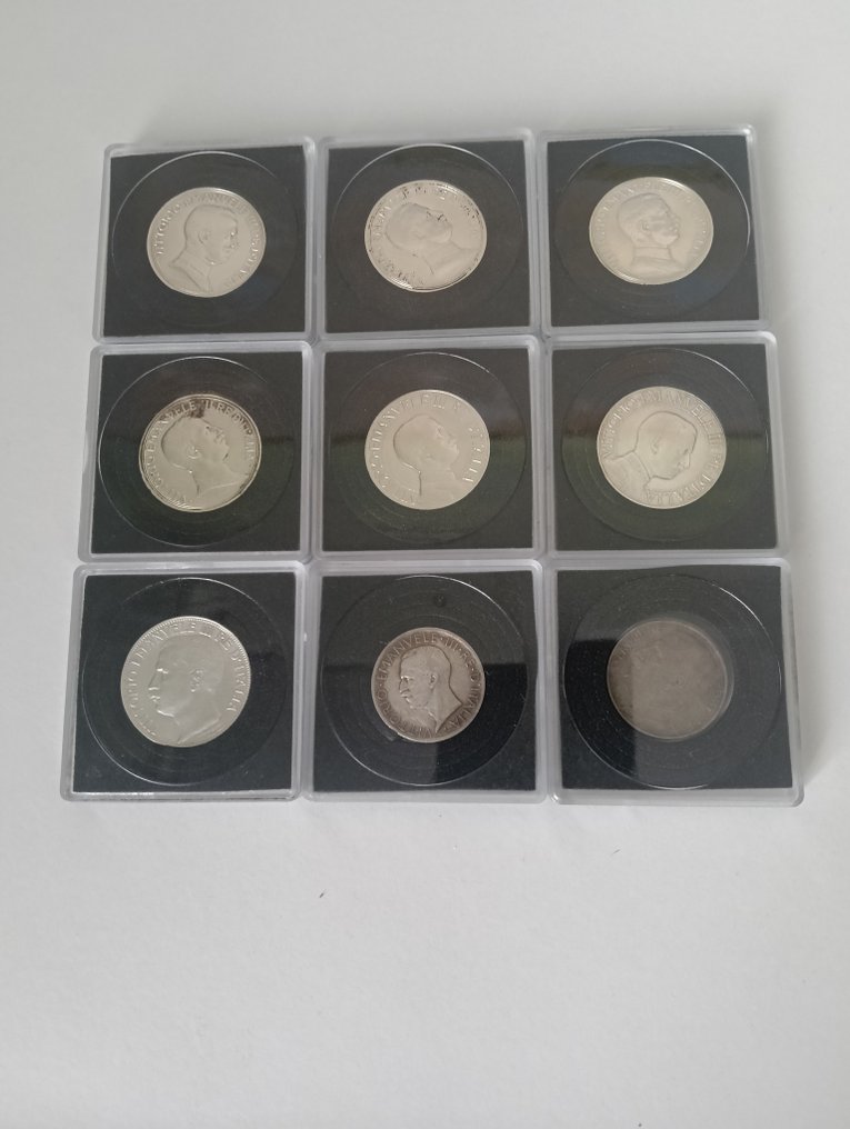 Olaszország, Királyság Lotto 9 monete (8 argenti) (Nincs minimálár) #1.0