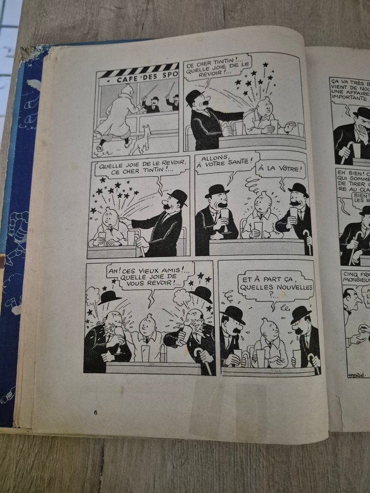 Tintin T9 - Le crabe aux pinces d'or (A18) - C - 1 Album - Επανέκδοση #4.3