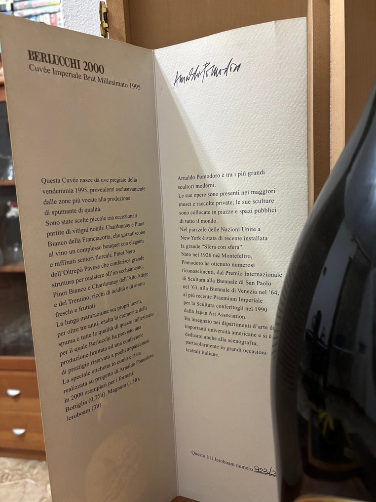 Berlucchi, "Cuvée Imperiale 2000" Millesimato - Alto Adigen Brut - 1 Double Magnum/Jeroboam (3.0L) #1.0