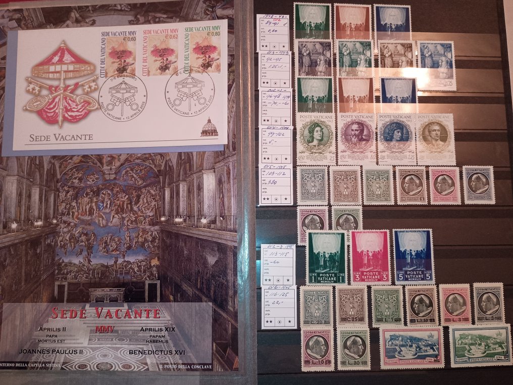 梵蒂冈城 1929 - Groot 专辑 Vaticaanstad 后干 - Michel 1-1500 #2.1