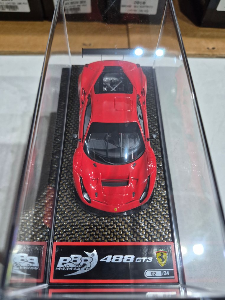 BBR 1:43 - Σπορ αυτοκίνητο μοντελισμού - Ferrari 488 GT3 Rosso Scuderia press Ltd. 24pz - BBRC180RS #2.1