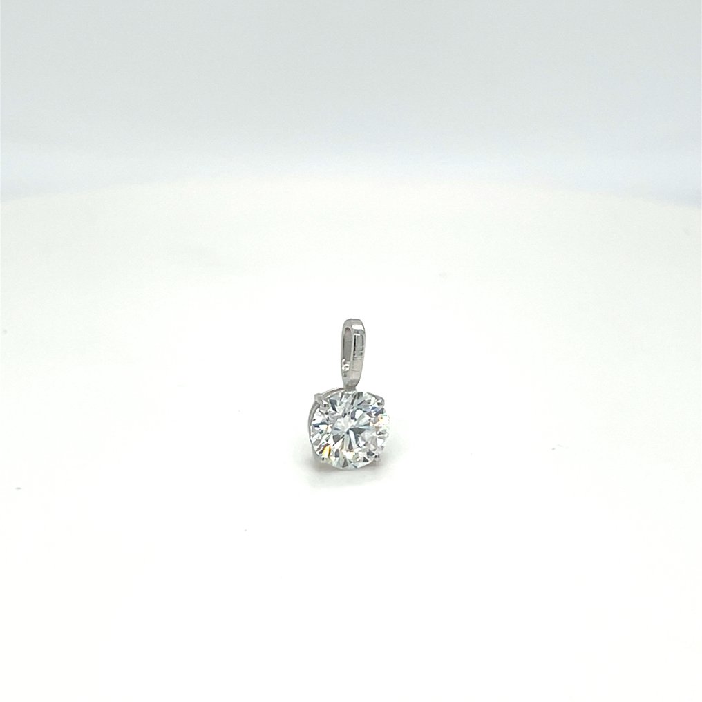 Nincs minimálár - Függő - 14 kt. Fehér arany - 1.07ct. tw. Gyémánt (Laboratóriumban előállított) #2.1